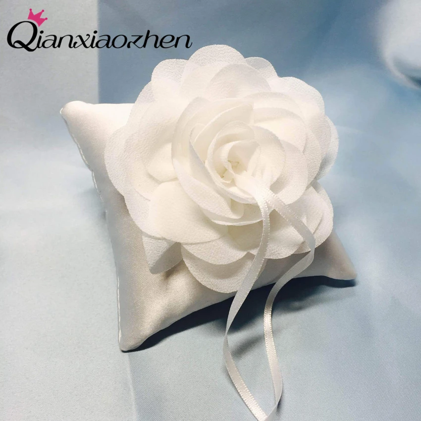 Qianxiaozhen Flower Wedding Ring Pillow Holder Engagement Decoration Event &amp Party Supplies More Colors | Дом и сад