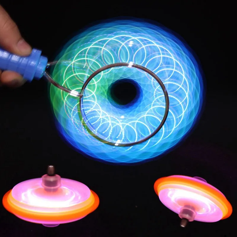 Toupie gyroscope à LED clignotante volante magnétique pour enfants, jouets  créatifs, lumière colorée cool, cadeaux, 2020 dos