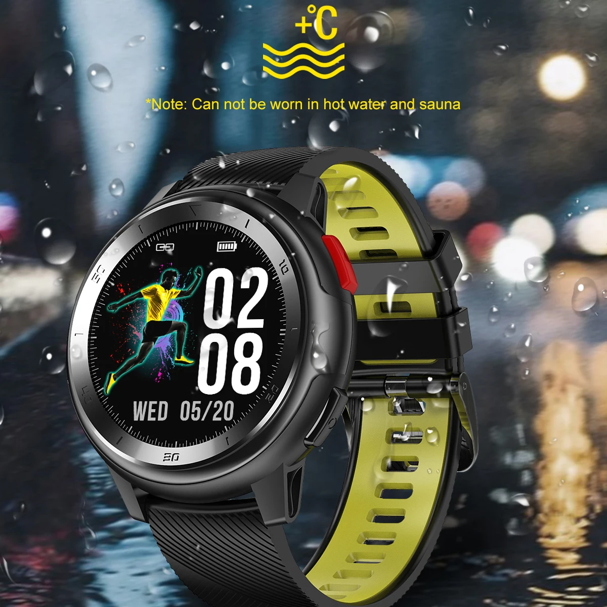 Ottwn Smartwatch DT68 TFT цветные экраны прочные циферблаты с смарт-часами дистанционного фотографирования управления музыкой ЭКГ крови кислородные часы