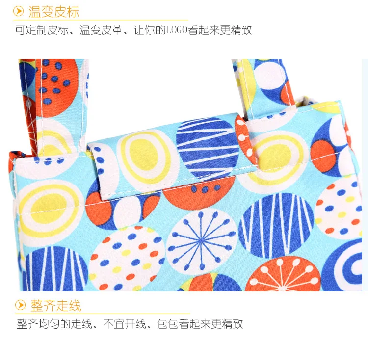 Flamingo Waterproof Oxford Lunch Bag Portable Insulated Thermal Cooler Lunch Bag For Girls Student Lunch Box Picnic Case Storage (7)