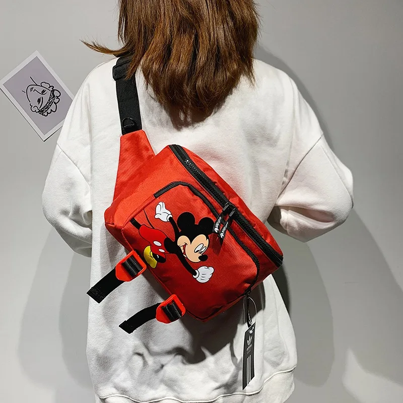 Handbag Mickey-Mouse Disney Messenger-Bag Shoulder Girls Large-Capacity Belt-Bag Boys