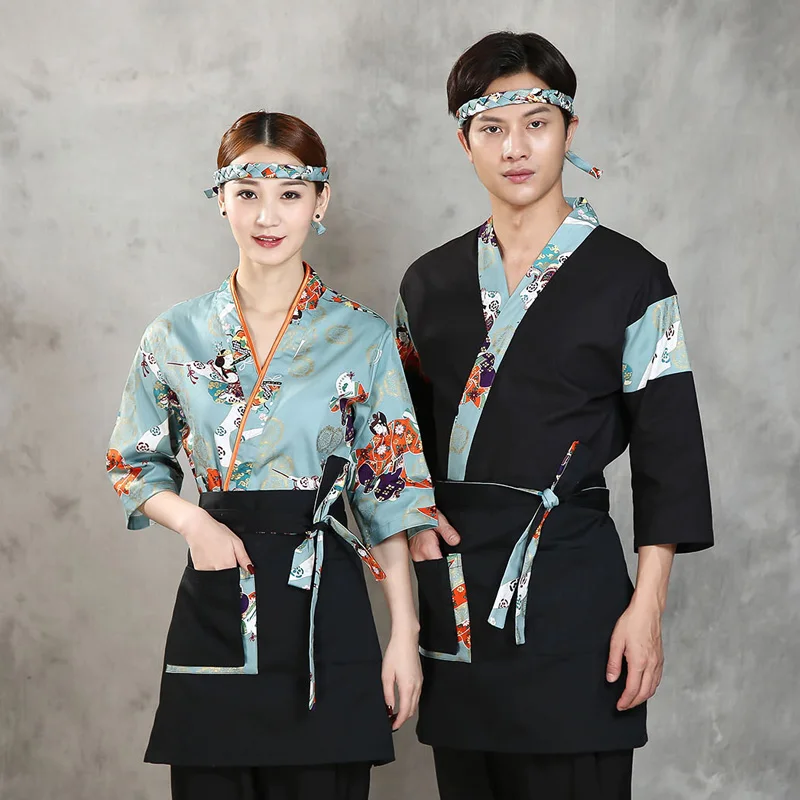 nuovo-unisex-kimono-giapponese-tute-e-salopette-sushi-ristorante-divise-cuoco-cuoco-di-indumenti-da-lavoro-medio-maniche-lunghe