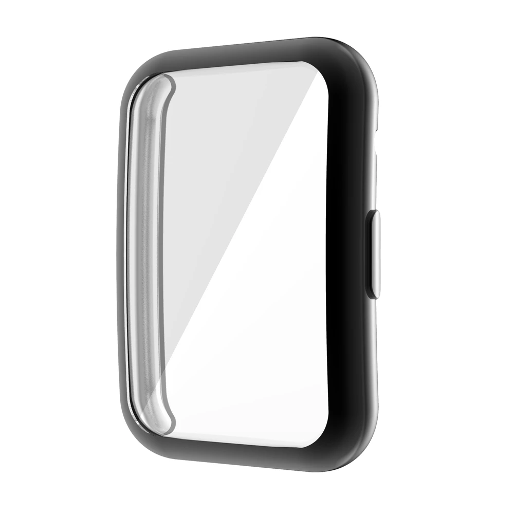 TPU Protective Watch Case Cover with Full Screen Glass