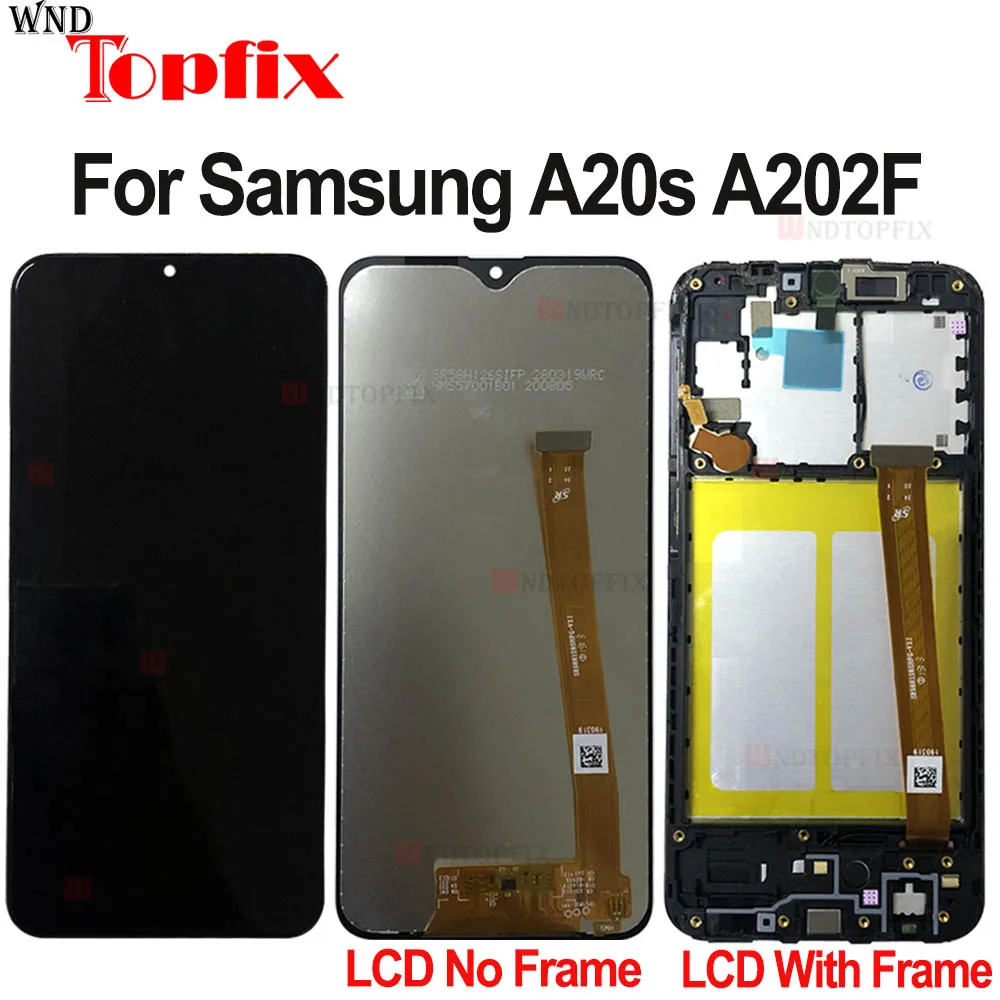 ЖК экран для Samsung A20e LCD A202 дисплей A202F A202DS с сенсорным дигитайзером в сборе|Экраны