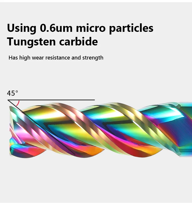 HARTMETALL-Fräse, 3-Flüten, Aluminium-Fräse, Wolfram-Endfräse, DLC-Beschichtung, Zähne, Sattel, Router-Bit, Aluminium-Frässwerkzeug, Schlüssel – Detail 5
