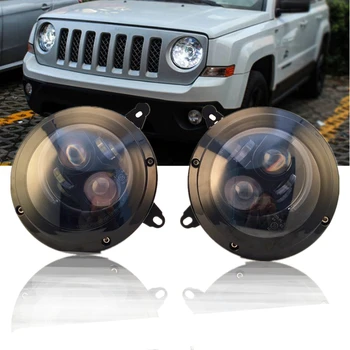 

Car 75W Led DRL Headlight Fit For Jeep Patriot 2011-2015 Retrofit Headlight Assembly 2pcs