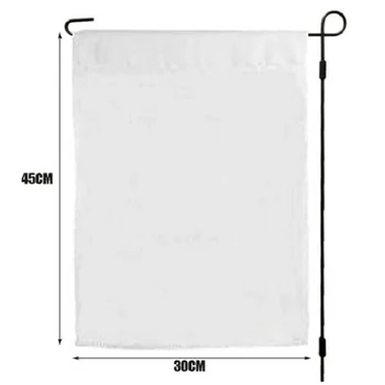 

White Garden Flag 12x18 inches Polyester Printed Indoor Outdoor Decorative 30X45CM Banner, free shipping