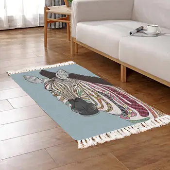 

2020 New Vintage Cartoons Animal Carpet Bedside Geometric Floor Mat Living Room Bedroom Home Decor