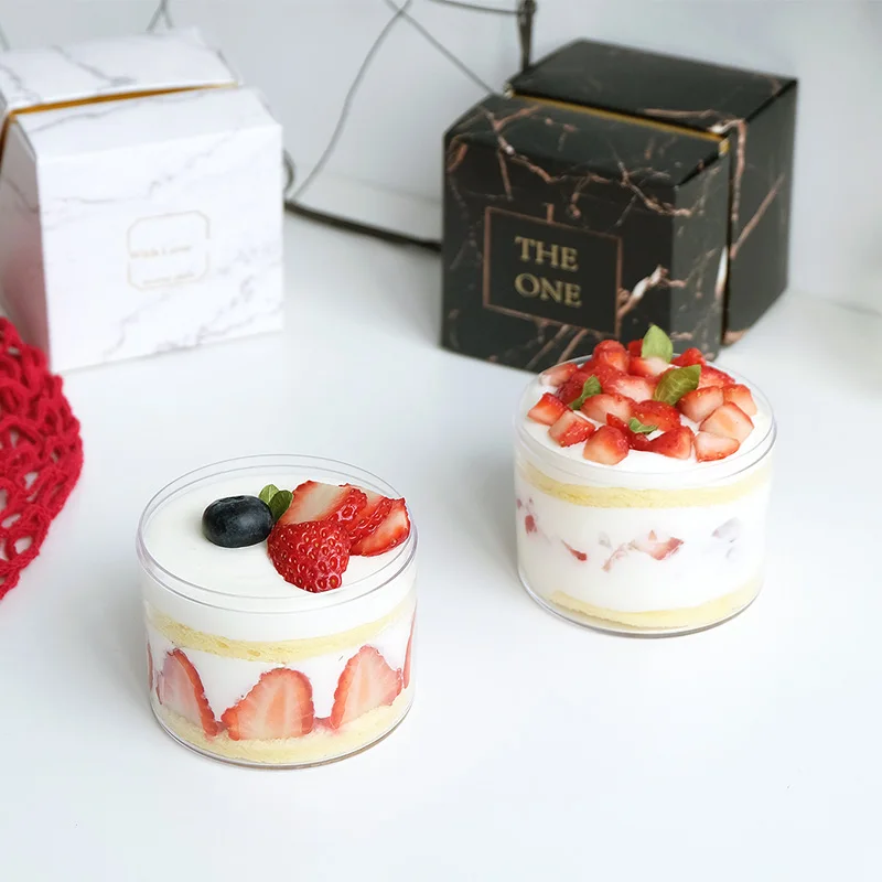 10pcs High quality net red mousse dessert cups small cake transparent cheesecake ice cream pudding yogurt jar baking package box | Дом и сад