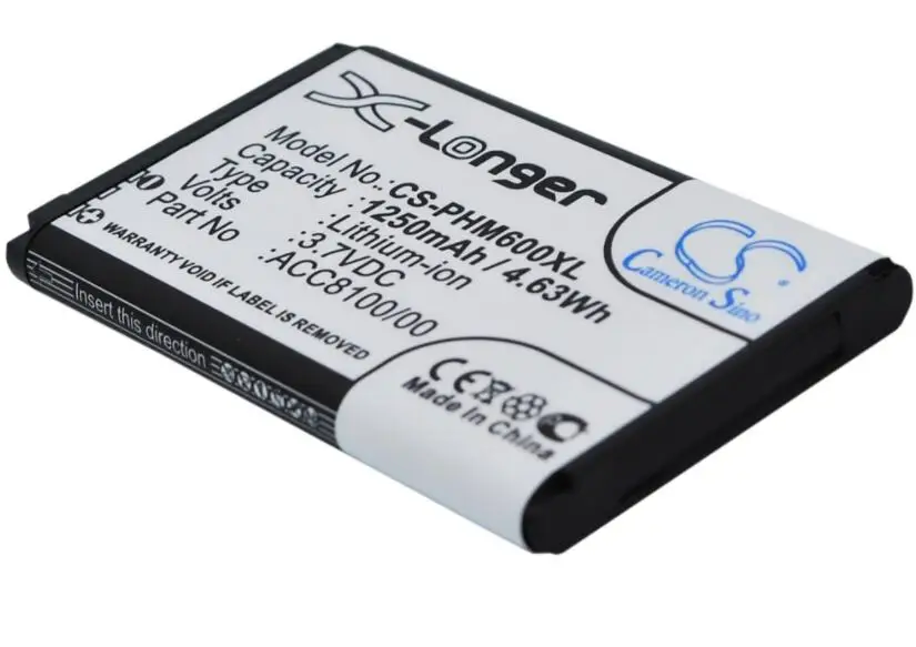 Cameron sino 1250 мАч аккумулятор для Philips DPM6000 DPM7000 DPM8100 DPM8500 карман Memo DPM6000 DPM7000 DPM8000 8403 810 00011