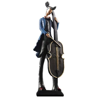 

EUROPEAN ANTIQUE BANDSMAN FIGURE STATUE MODERN RESIN CHARACTER SCULPTURE ROOM DECOR ORNAMENT HOME DECORATION ACCESSORIES