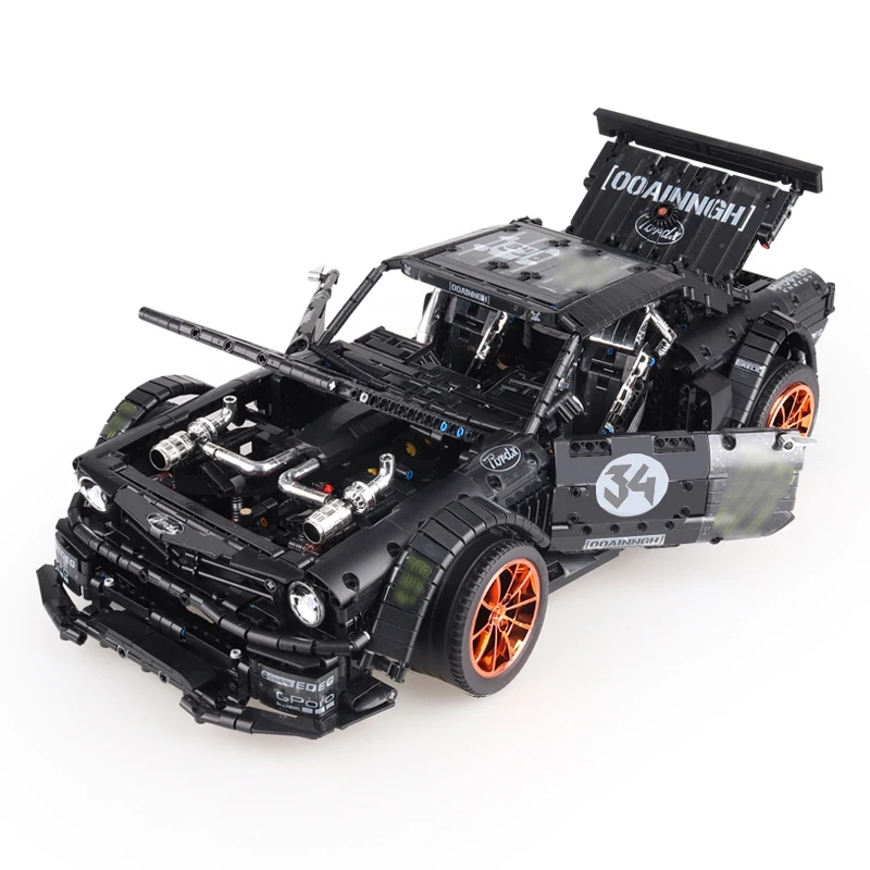 23009 Новинка 1965 Ford Mustang Hoonicorn гоночный автомобиль Ft Technic 20102 MOC 22970 конструкторные