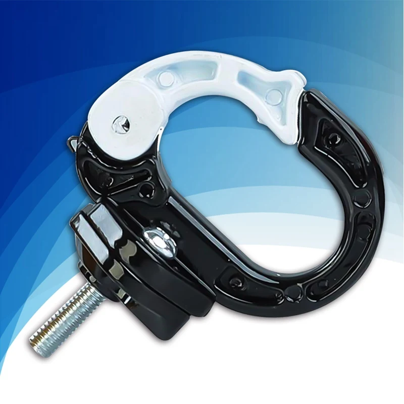 BK Motorcycle Helmet Holder Aluminum Alloy Bottle Hook Hanger Screws Luggage Hook - Цвет: BK