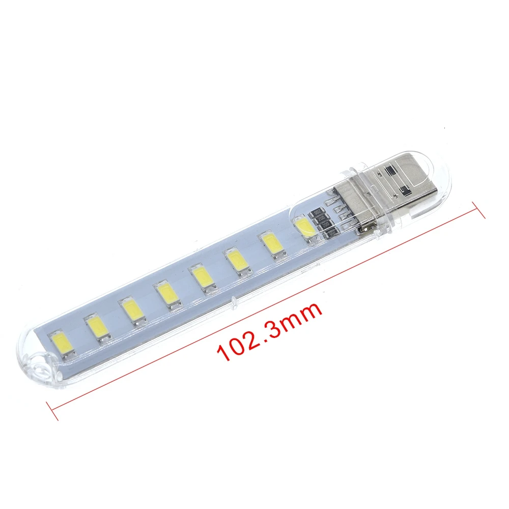 Шэньян Мини Портативный USB Ночной светильник 8 светодиодов 5730 SMD книга s 5V для ПК