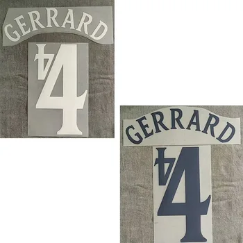 

Home Away 2002 #4 Gerrard Nameset Customize Any Name Number Printing Iron on Transfer Badge