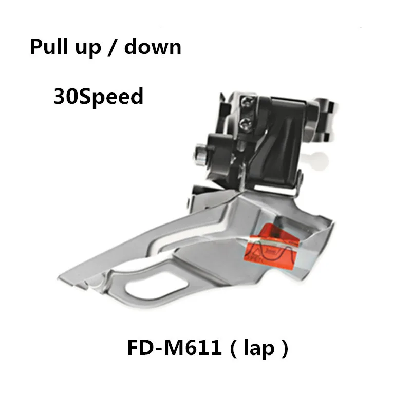 SHIMANO DEORE FD-M611 M618 M6000 M6025 горный велосипед с передним циферблатом 10 S/20 S/30 скоростной боковой тяга прямое Крепление передний циферблат