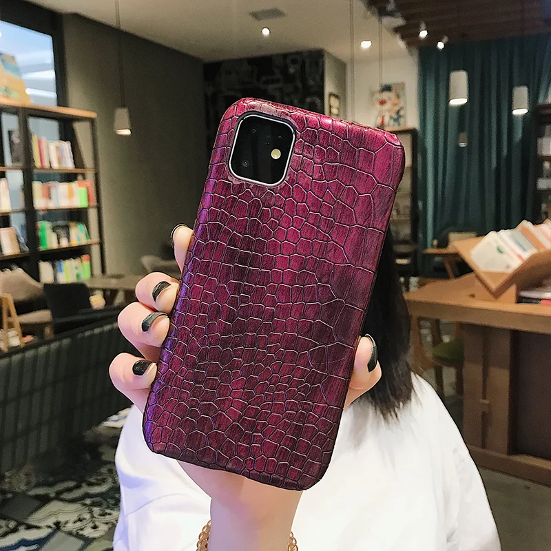 Роскошный чехол для телефона с крокодиловым узором 2019 Iphone 11 Pro X XR XS Max 6 6S 7 8 Plus
