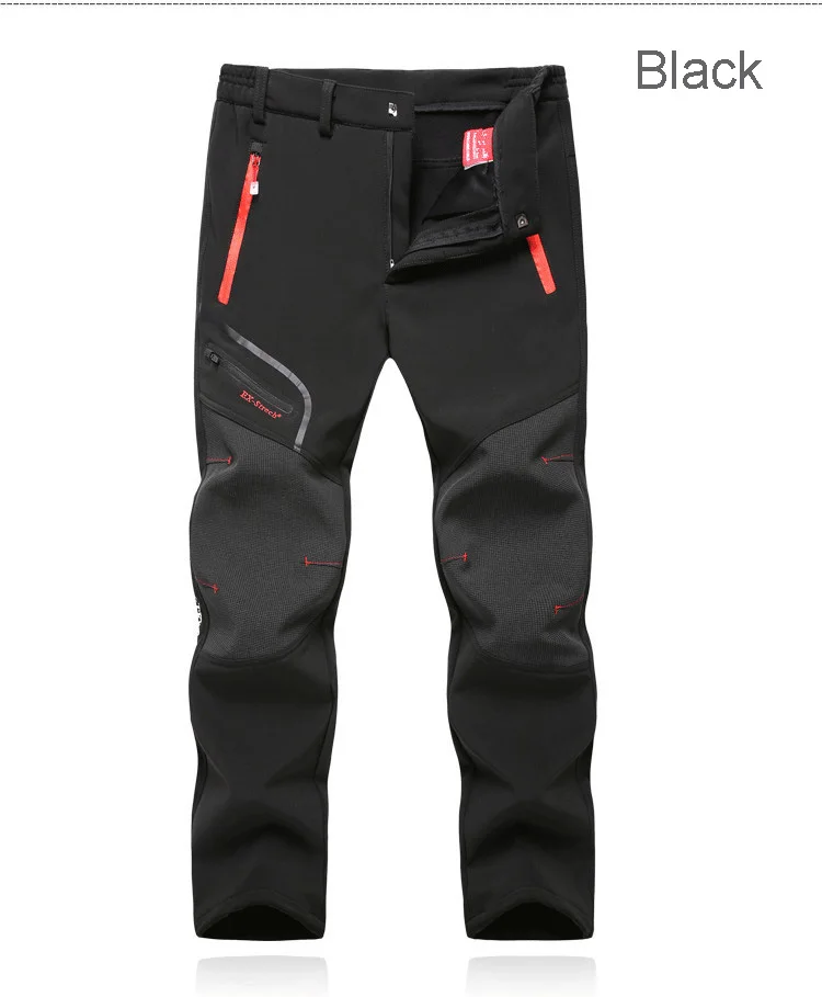 ZOGAA мужские зимние брюки для рыбалки водонепроницаемые походные флисовые походные брюки для альпинизма лыжные брюки туристические L-6XL