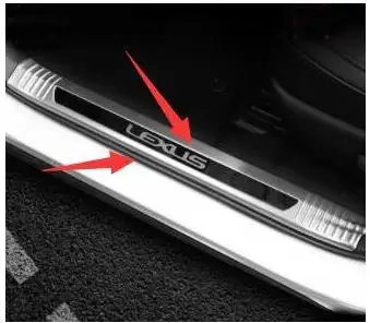 4 Подходит для Lexus NX 200 переделанная NX300h педаль NX200t порог приветствующая педаль интерьерная декоративная задняя защитная накладка - Цвет: 4