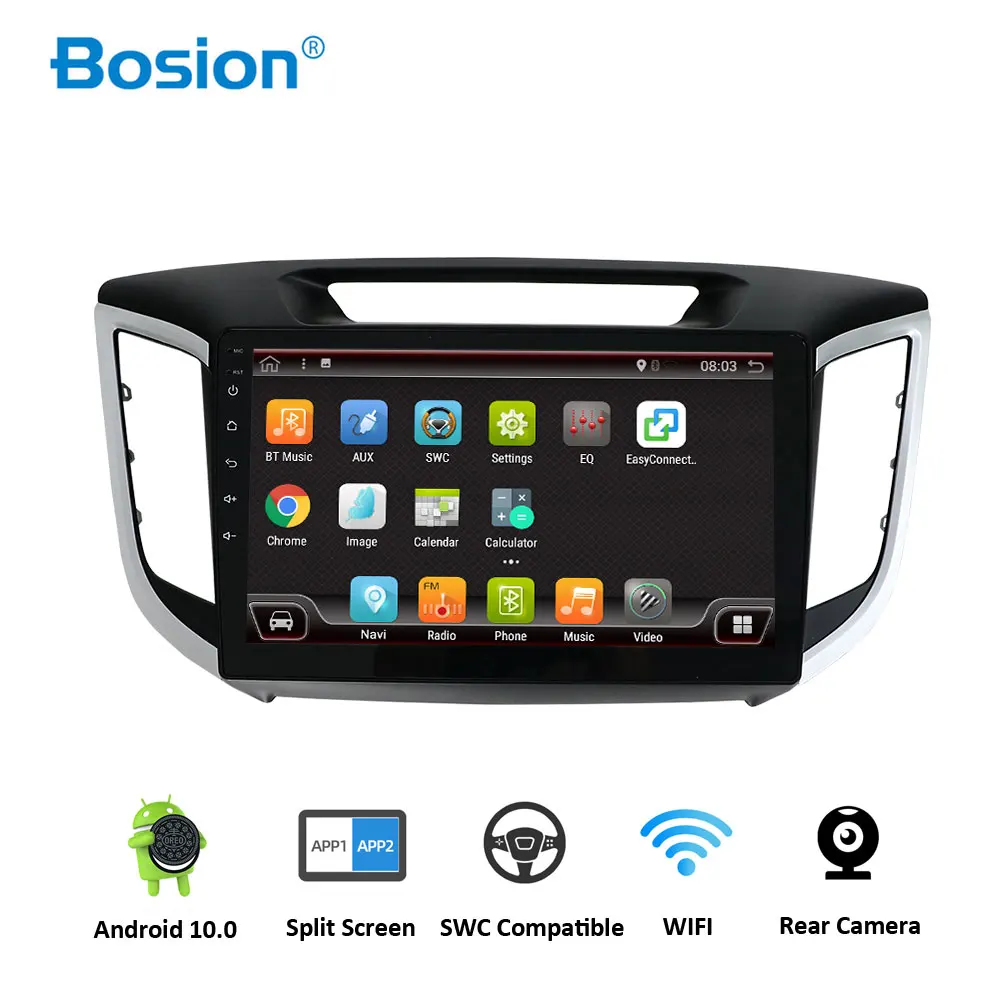 Автомобильный dvd gps плеер Bosion android 10 0 2 din для Hyundai IX25 Creta автомобильный