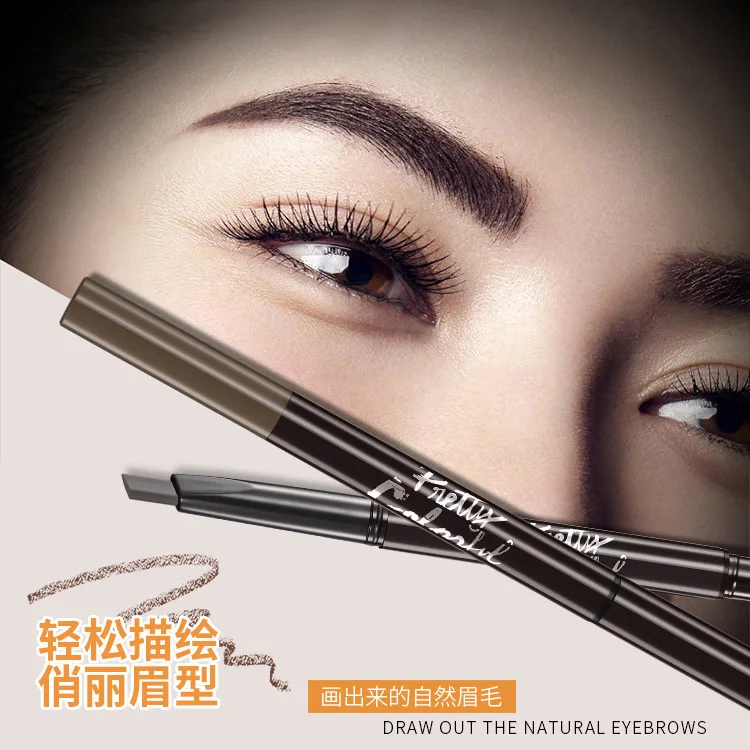 MEIS Lasting Professional Fine Sketch Liquid Eye Brow Pencil Eyebrow Pen Waterproof Fork Tip Eyebrow Tattoo Pencil Long