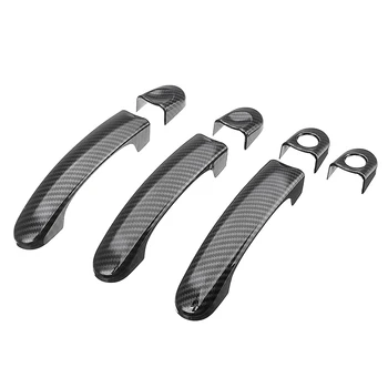 

Hot 7pcs Set Carbon Fiber Door Handle Covers For VW For VW Transporter T5 T6 Caddy for Vans 2004 05 06 07 08 09 10 11 12
