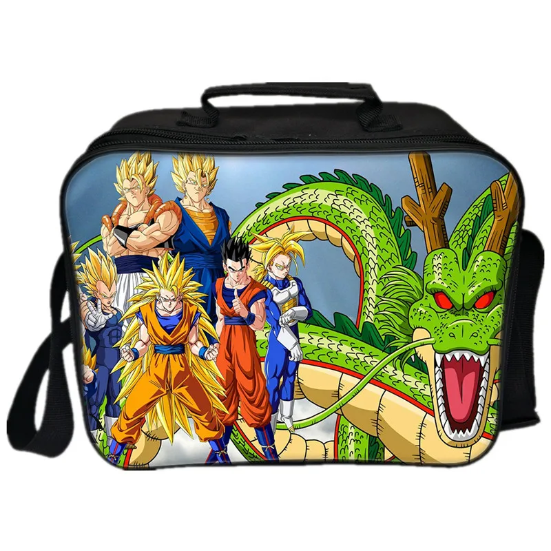 Студенческий работник Dragon Ball Z Супер Saiyan сумка для ланча Мужская и женская обувь для мальчиков и девочек сумка-холодильник изоляционная сумка модная сумка для ланча