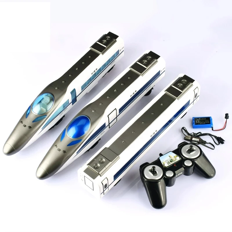 Upgrade Radio RC High-Speed Rail Toys L115cm Simulated Subway High-Speed Train EMU Model With light And Sound RC Train Model