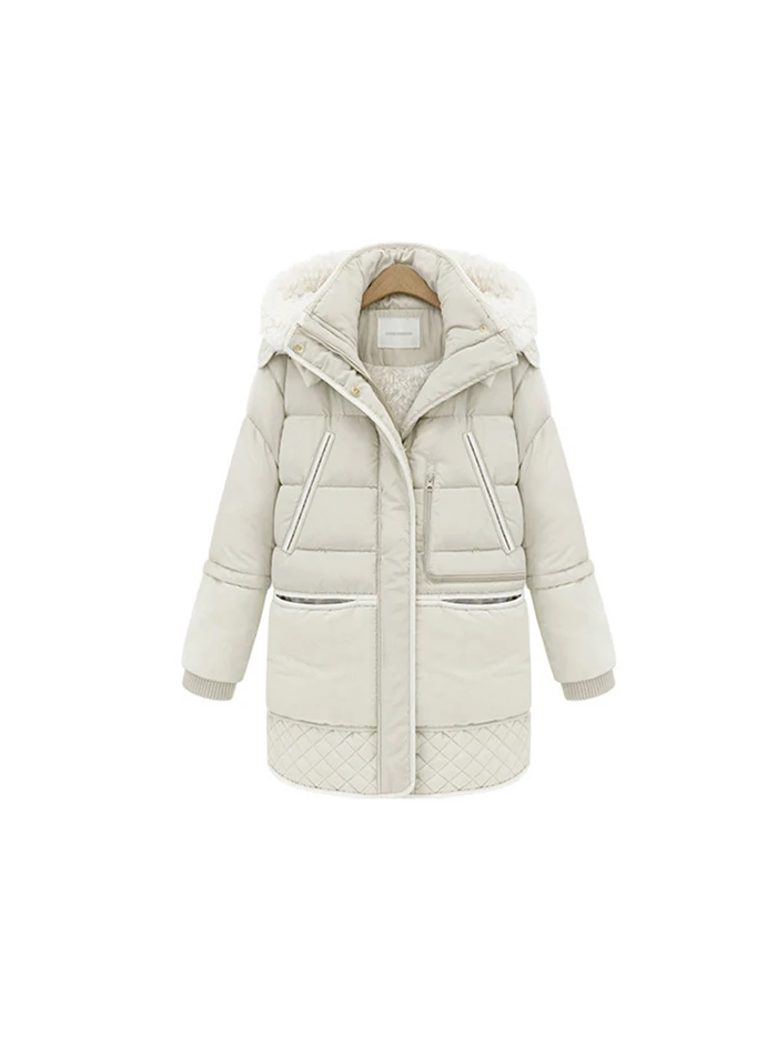 Liva girl Parka для женщин зимняя куртка для женщин пальто с капюшоном Женская куртка с толстой подкладкой больших размеров зимние женские пальто