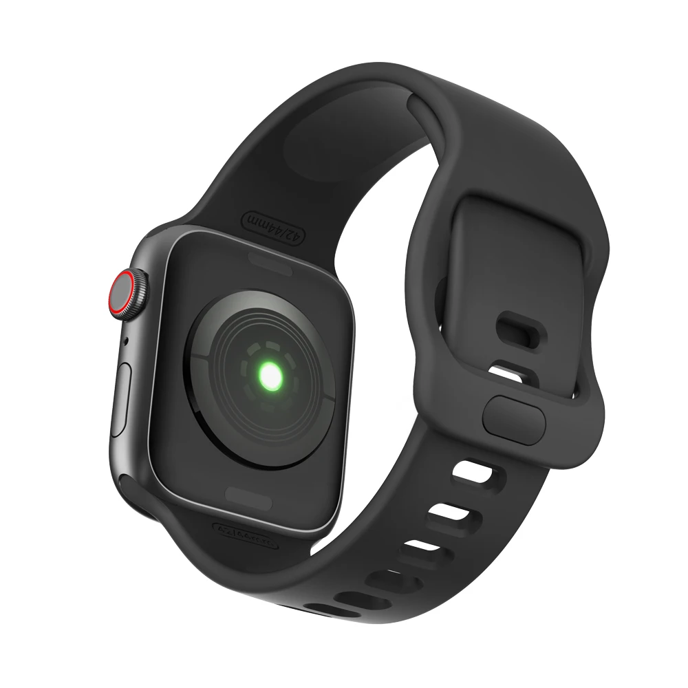 Silicone Strap For Apple Watch band 44mm 40mm iwatch Band 38mm 42mm high quality Sport Bracelet Rubber Watchband Apple Watch 4 5