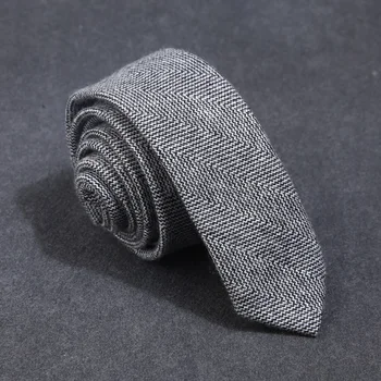

New Arrivals Men's Skinny Tie Luxurious Wool Necktie Great for Weddings Fashion Business Formal Neck Tie for Men With Gift Box