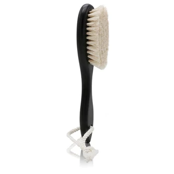 

Natural Soft Goat Bristle Hair Sweeping Brush Beard Comb Oval Wood Handle Barber Dust Brush For Broken Hair Cleaning Tool