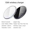 KUULAA 15W Qi Wireless Charger For Xiaomi Mi 9 Pro Mirror Wireless Charging Pad Fast Charger For iPhone 11 X XS Max XR 8 Plus ► Photo 2/6