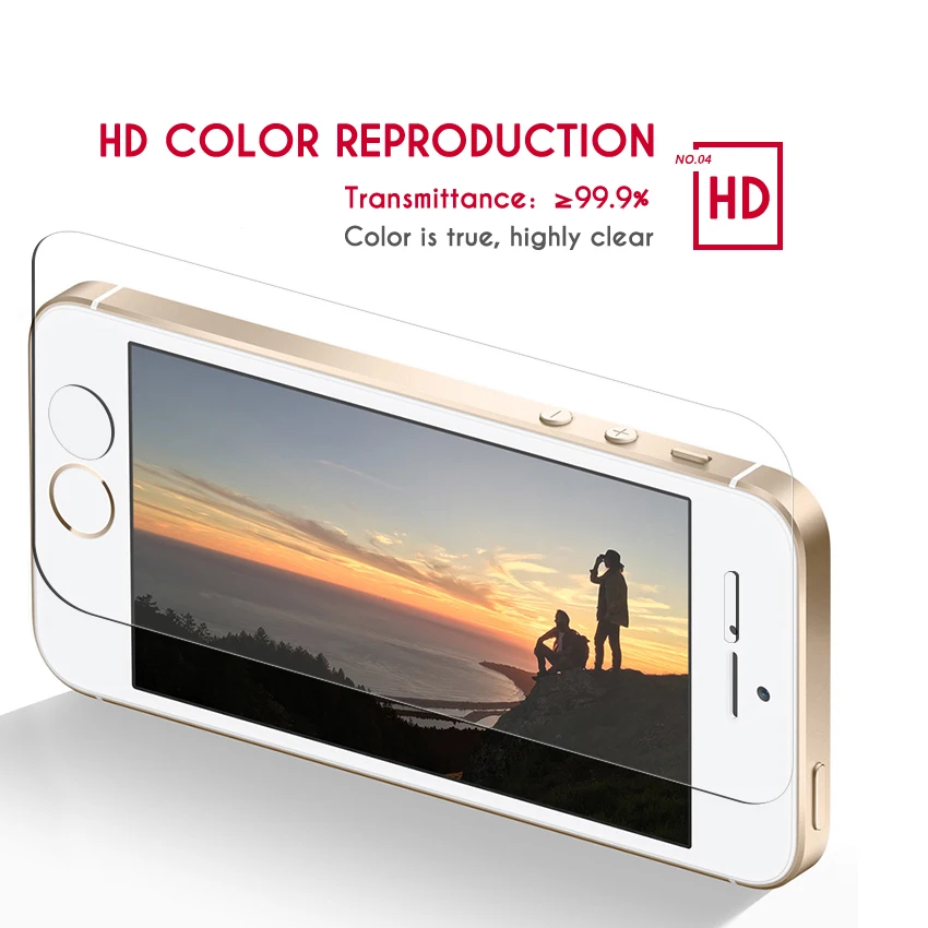 Защитная пленка для экрана из закаленного стекла iPhone 7 Plus ix xr 5 5S 11por 6 6S 8 X|Защитные