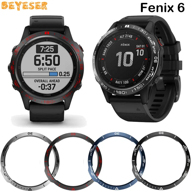 Металлическая крышка кольцо для смарт часов Garmin Fenix 6/Fenix 6 Pro/Fenix сапфир часы