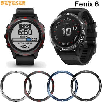 

Metal Cover Ring For Garmin Fenix 6/Fenix 6 Pro/Fenix 6 sapphire Watch Dial Bezel Styling Case Anti-scratch Protection Ring