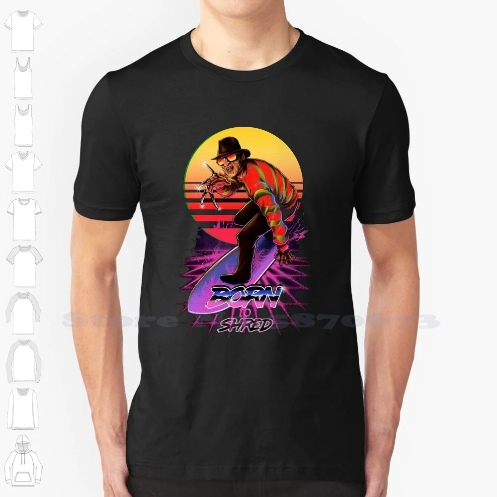 Surf Personalizzato Divertente Vendita Calda Tshirt Freddy Krueger Horror