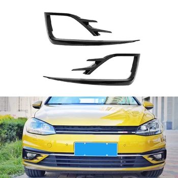 

ABS Car Front Fog Lamp Eyebrow Wind Knife for Golf MK7.5 2018-2020 Fog Light Eyebrow Eyelid Cover