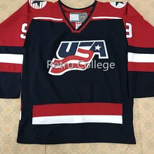 Команда США 2002#9 майка модано Ретро Возврат хоккейная Джерси Вышивка сшитая под заказ любой номер и имя