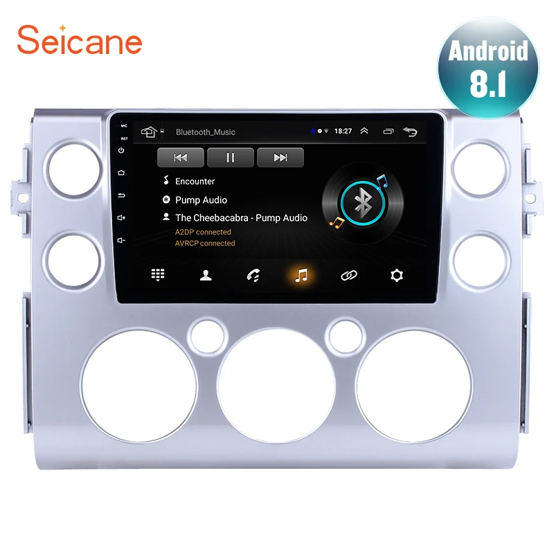 Seicane " Полный сенсорный экран Android 8,1 для 2007- Toyota FJ CRUISER Стерео gps навигация Bluetooth 3g WiFi DVR DAB+ SWC