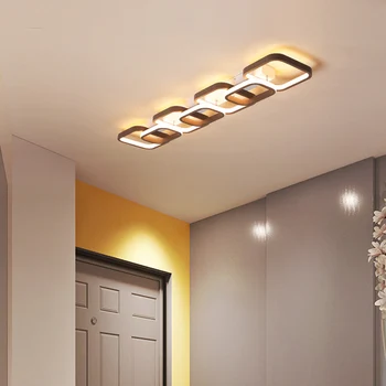 

Coffee Color Finish Modern LED Ceiling Chandelier Decoration110 220V Chandelier Fixtures Bedroom Corridor Aisle Balcony Home AC