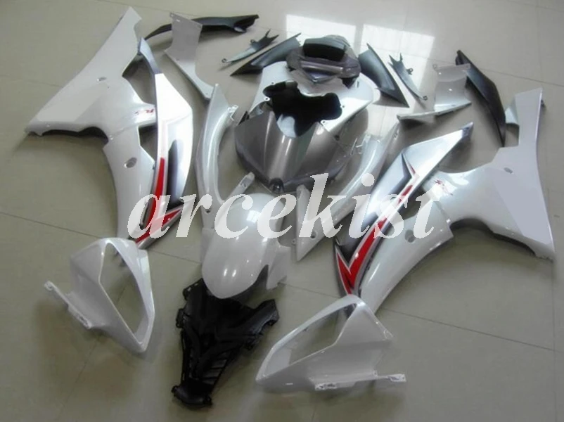4 бесплатные подарки литьевая Форма ABS обтекатели комплект подходит для YAMAHA YZF-R6 2008- 08 09 10 11 12 13 14 15 16 Набор Белый