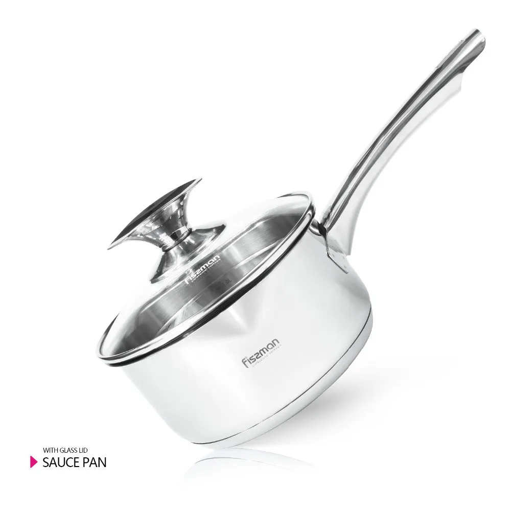 

ELEGANCE series 1.6L 304 sartenes de acero inoxidable con vidrio Llid