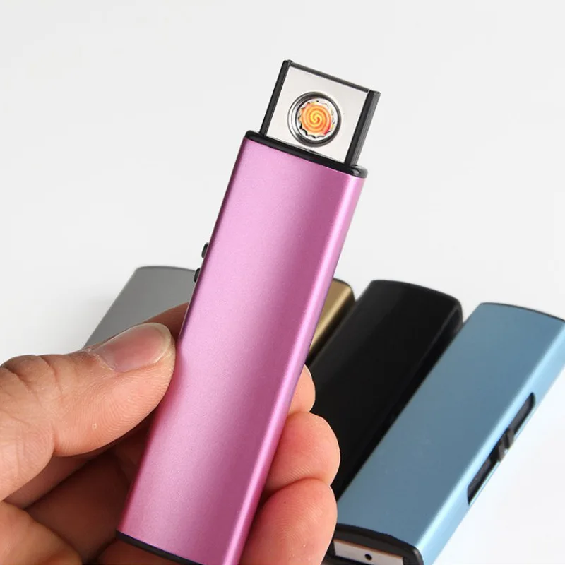 Оригинальная Аккумуляторная USB-зажигалка с защитой от ветра беспламенная