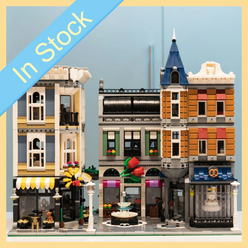 15019, создатель, эксперт, серия City Street View, сборные квадратные строительные блоки, кирпичи, детские игрушки, рождественский подарок, 10255