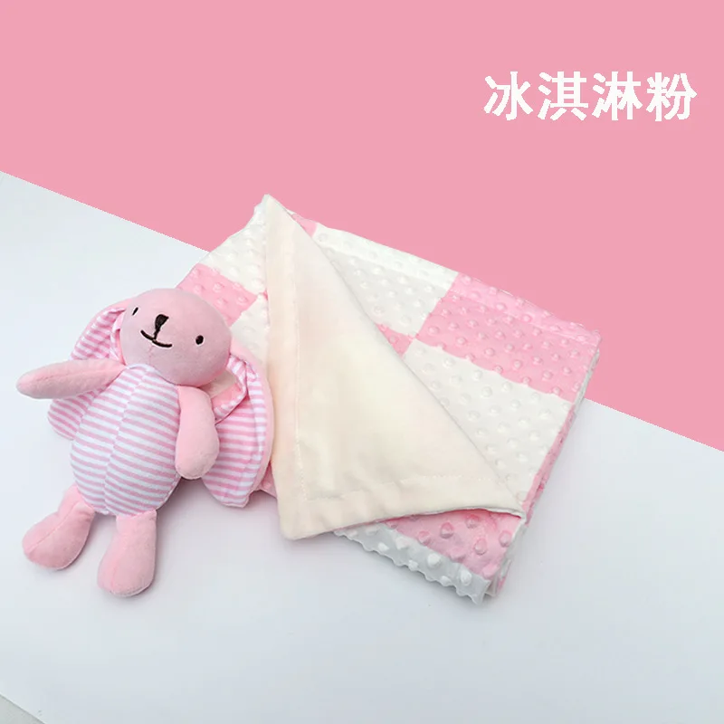 Baby Comfort Blankets Spring Autumn Beanie Blankets Breathable Four Seasons Baby Bedding Kindergarten Summer Cool Quilt