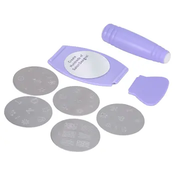 

1set Fashionable Design Plates Professional Nail Art Stamp Stamping Polish Nail DIY Nail Kit Nail Decoration Tool