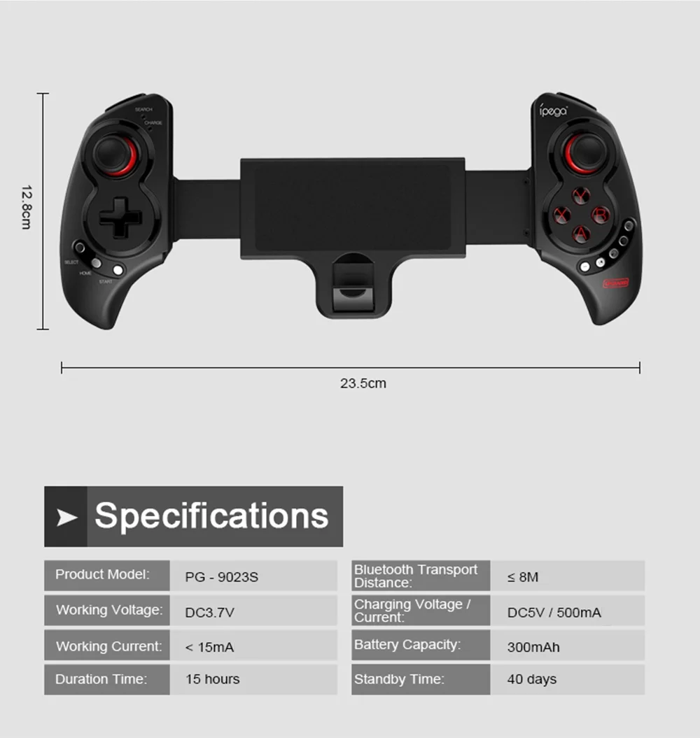PEGA PG9023S Bluetooth игровой контроллер беспроводной геймпад выдвижной джойстик для смартфон IOS Android ipad PC PG-9023S