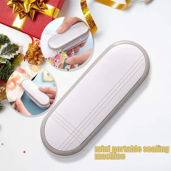 

2 In 1 Bag Sealer Heat Sealer and Cutter Portable Hand Pressure Heat Mini Sealing Machine YU-Home