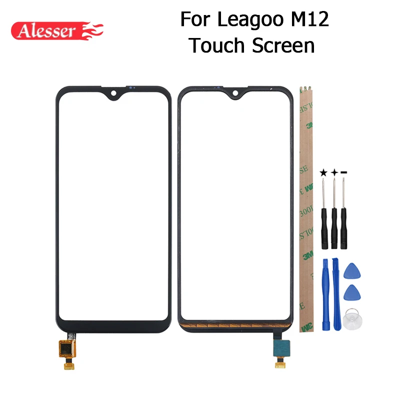 

Alesser For Leagoo M12 Touch Screen Panel Repair Parts 5.7''For Leagoo M12 Touch Panel With Tools And Adhesive Phone Accessories